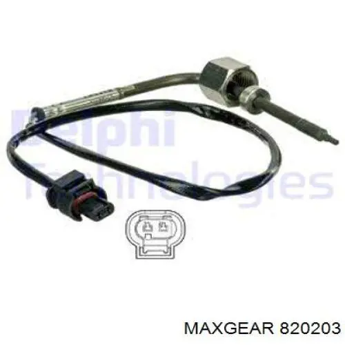 Суппорт тормозной левый задний Maxgear 820203