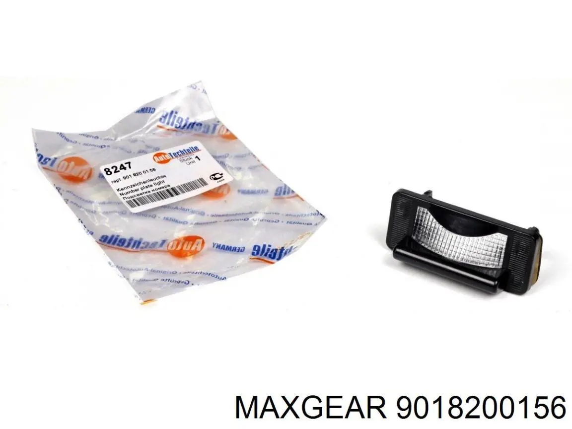 Фонарь освещения номерного знака Maxgear 9018200156