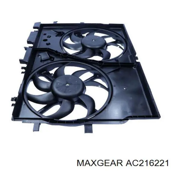 AC216221 Maxgear difusor do radiador de esfriamento, montado com motor e roda de aletas