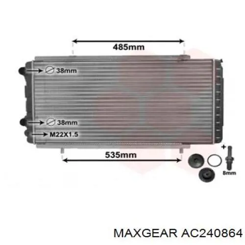 Радиатор охлаждения двигателя Peugeot/Citroen 1330W0 цена, от 71.33 USD