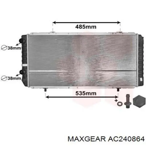 Радиатор AC240864 Maxgear