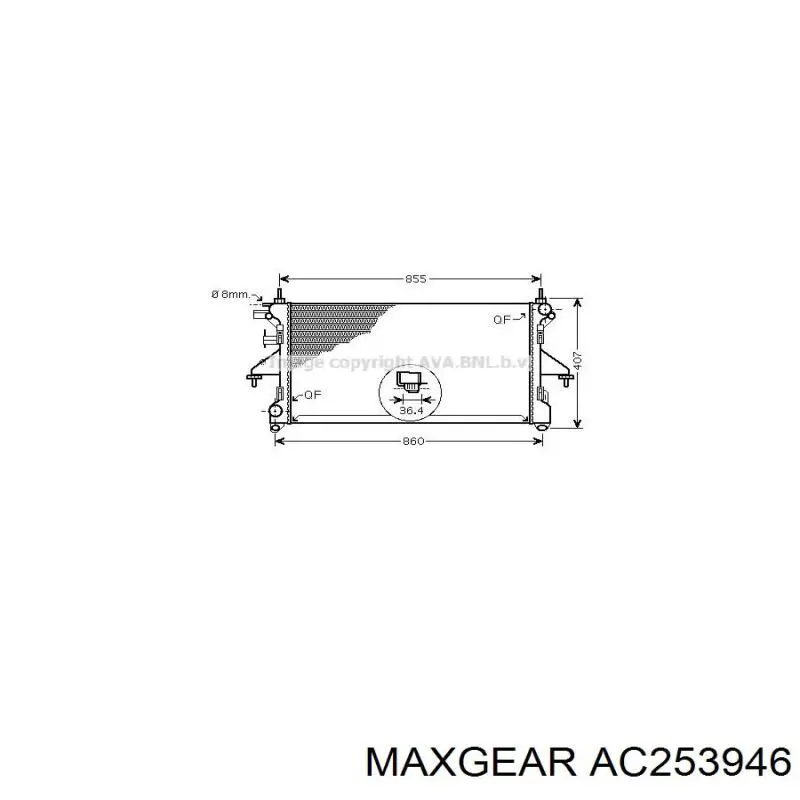 AC253946 Maxgear радиатор