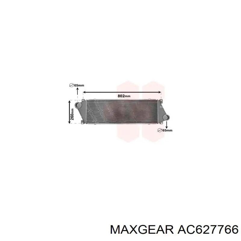 Интеркулер AC627766 Maxgear