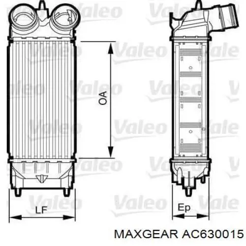 AC630015 Maxgear интеркулер