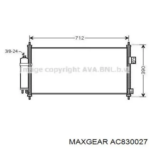 Купить AC830027 Maxgear Радиатор системы охлаждения кондиционера