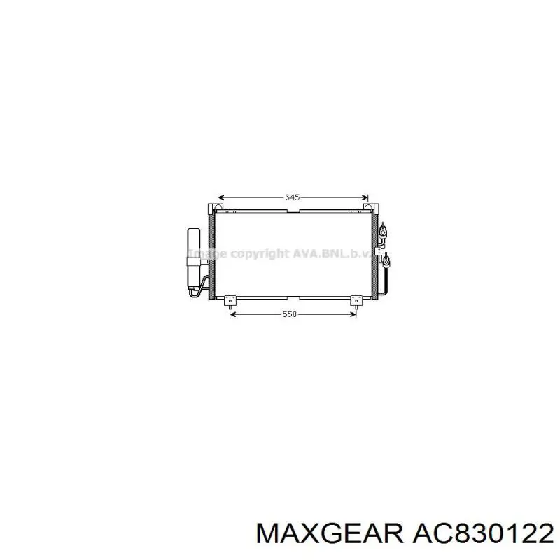 Конденсатор кондиционера Maxgear AC830122 цена, от 58.72 USD