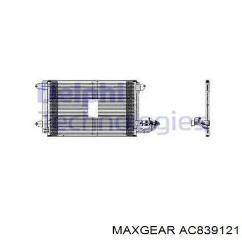 Конденсатор кондиционера Maxgear AC839121 цена, от 52.73 USD