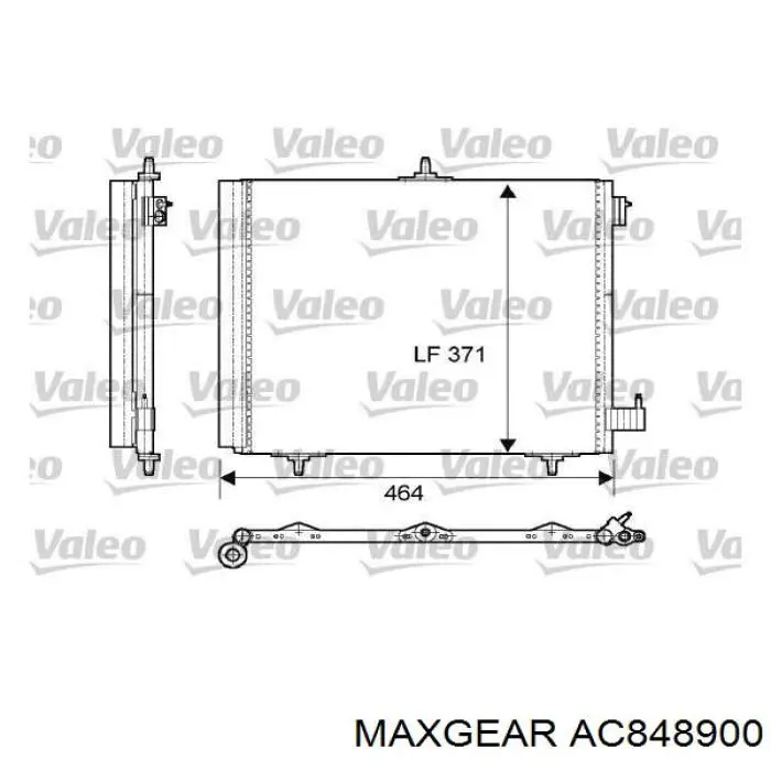 AC848900 Maxgear радиатор кондиционера