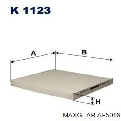 Воздушный фильтр AF5016 Maxgear