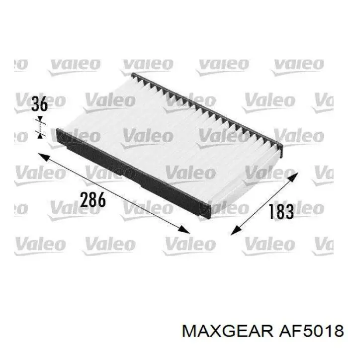 AF5018 Maxgear Воздушный фильтр двигателя