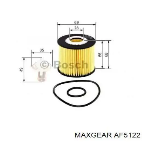 Элемент воздушного фильтра Maxgear AF5122 цена, от 5.08 USD