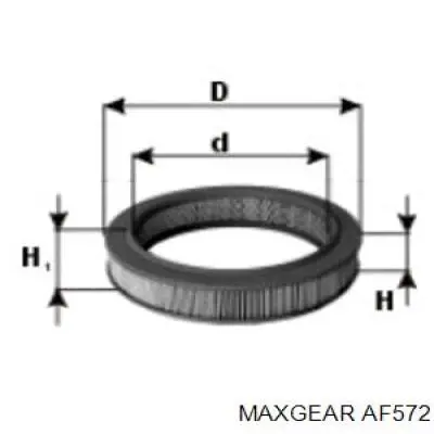 Воздушный фильтр AF572 Maxgear