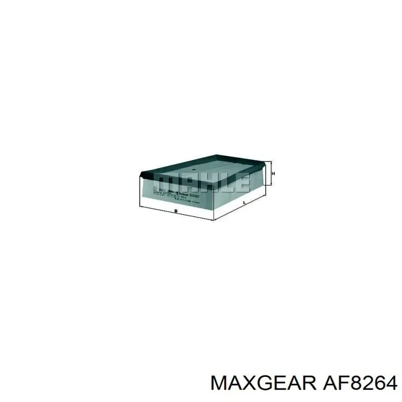 AF8264 Maxgear Воздушный фильтр двигателя
