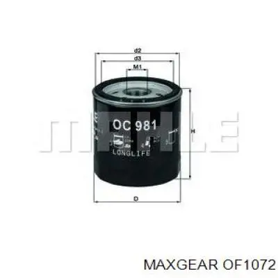 OF1072 Maxgear Масляный фильтр двигателя