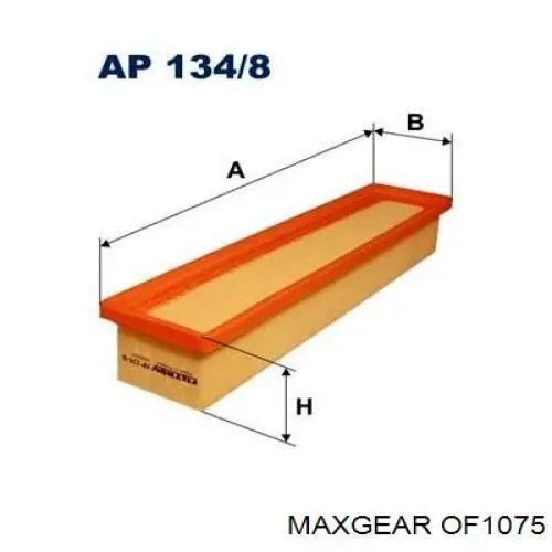 OF1075 Maxgear Масляный фильтр двигателя
