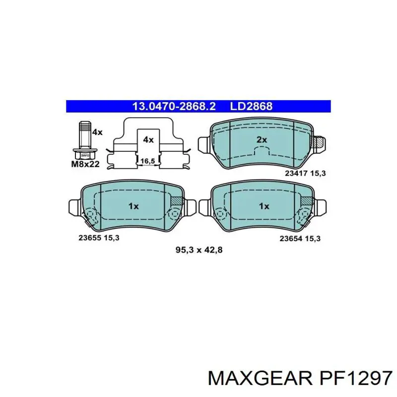 Топливный фильтр PF1297 Maxgear