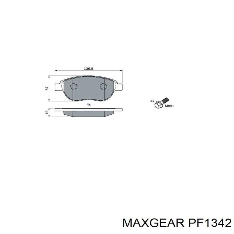 PF1342 Maxgear Фильтр топлива
