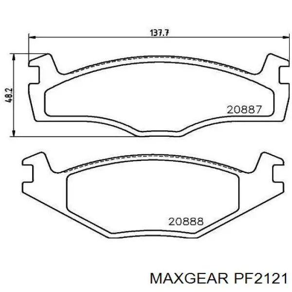 Топливный фильтр PF2121 Maxgear