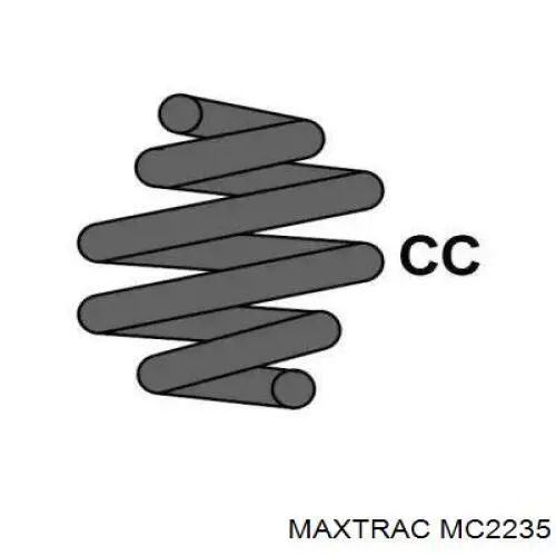 MC2235 Maxtrac пружина передняя
