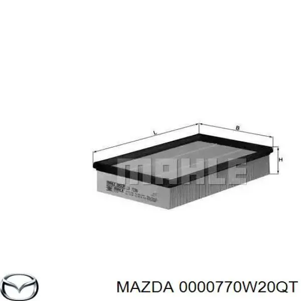 Моторное масло Mazda (0000770W20QT)