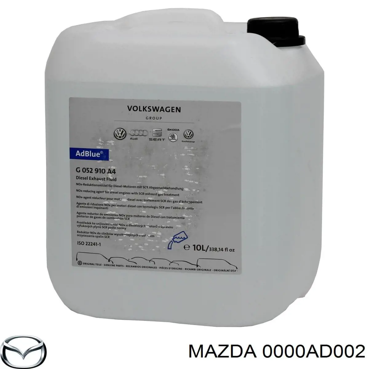 Жидкость AD Blue, мочевина Mazda 0000AD002