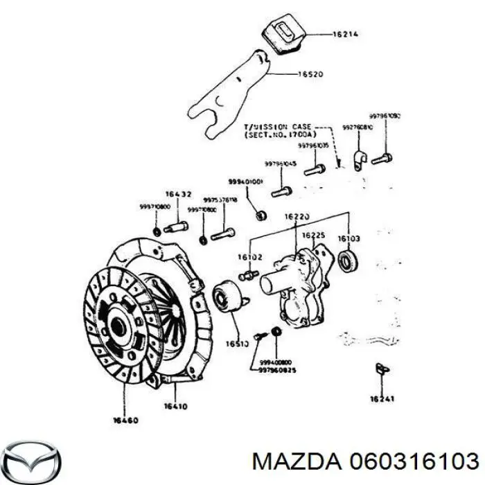 Сальник АКПП/КПП (входного/первичного вала) на Mazda 626 V 