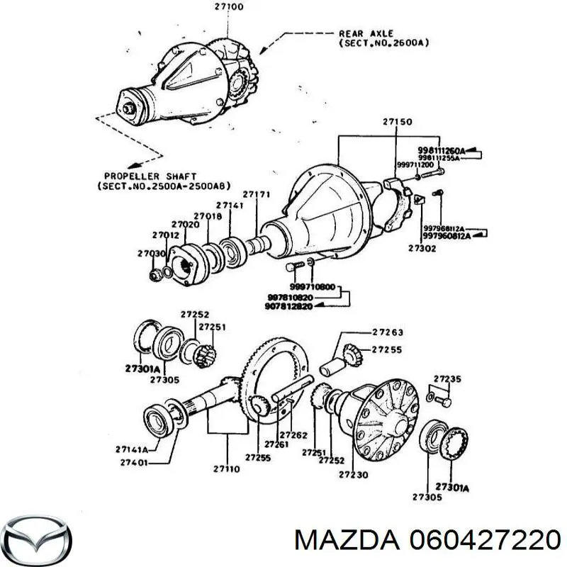 060427220 Mazda подшипник ступицы передней