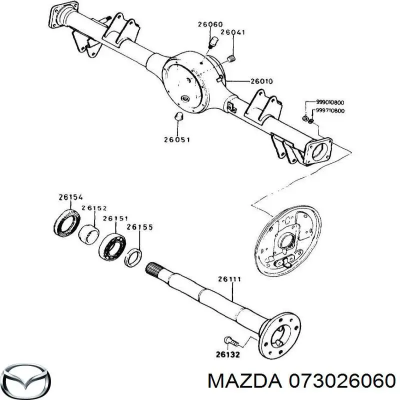 Respirador de cárter do eixo traseiro para Mazda CX-7 (ER)