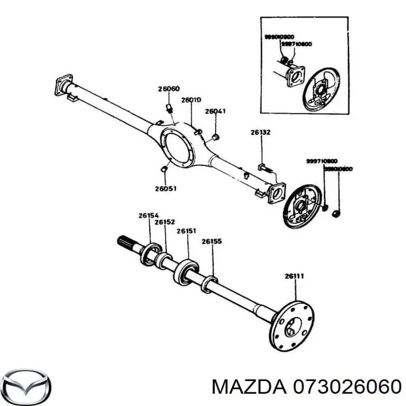 Сапун картера заднего моста Mazda 073026060 цена, от 4.68 USD