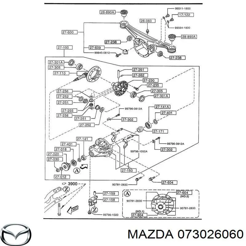 Купить 0073026060 Hyundai/Kia Сапун картера заднего моста