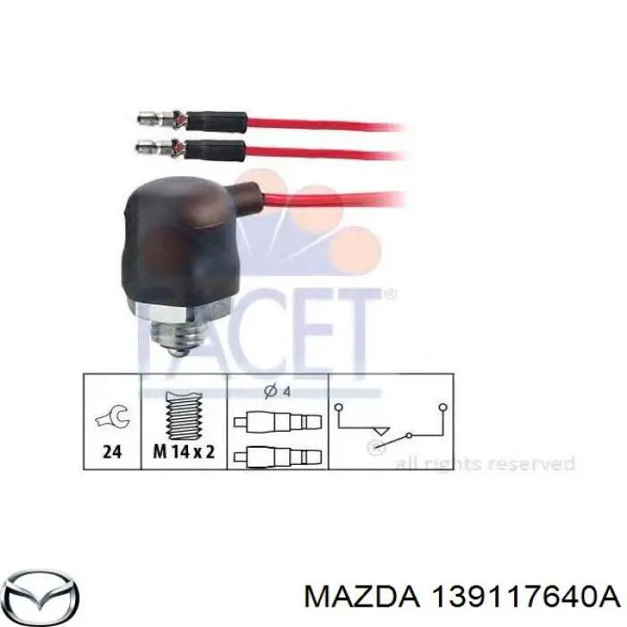 Включатель фонарей заднего хода Mazda 929 III седан (HC) (1987 - 1991) цена, от 28.99 USD