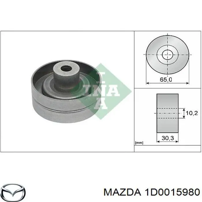 Паразитный ролик 1D0015980 Mazda