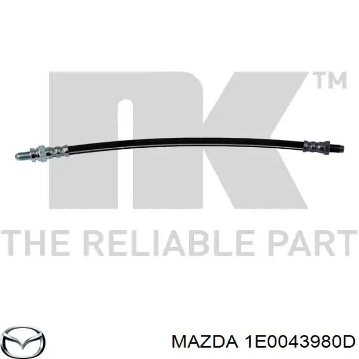 1E0043980D Mazda шланг тормозной задний