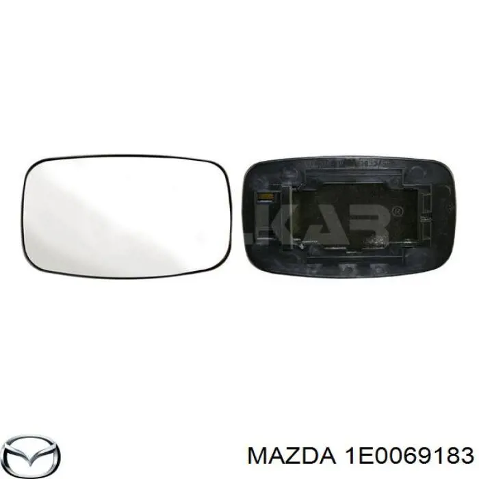 1E0069183 Mazda зеркальный элемент зеркала заднего вида левого