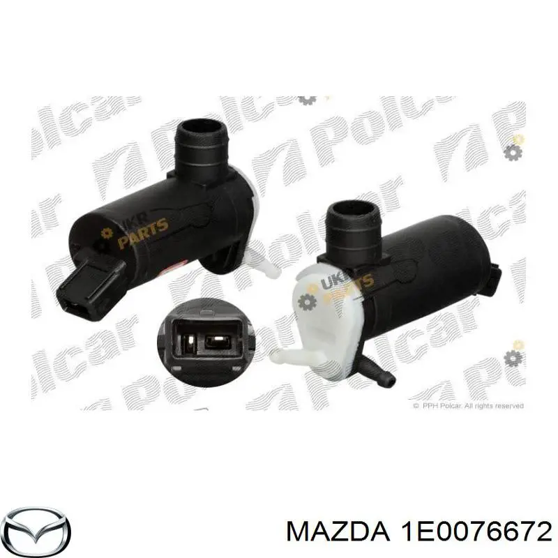 Мотор омывателя стекла передний/задний Mazda 1E0076672