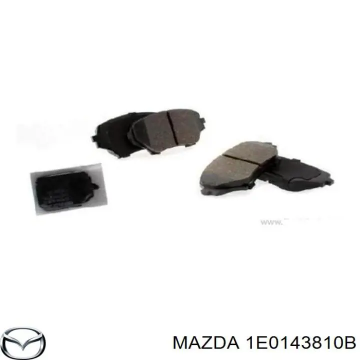 1E0143810B Mazda шланг тормозной передний левый