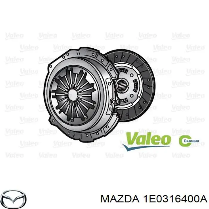 1E03-16-400A Mazda сцепление