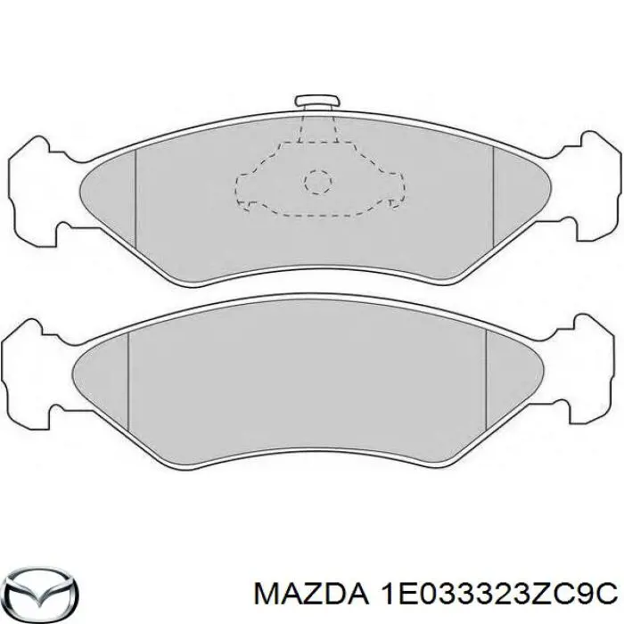 1E033323ZC9C Mazda колодки тормозные передние дисковые