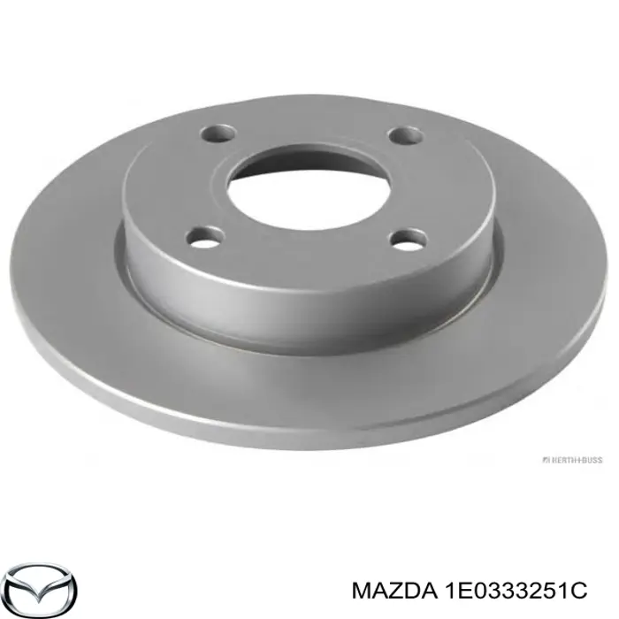 Передние тормозные диски 1E0333251C Mazda