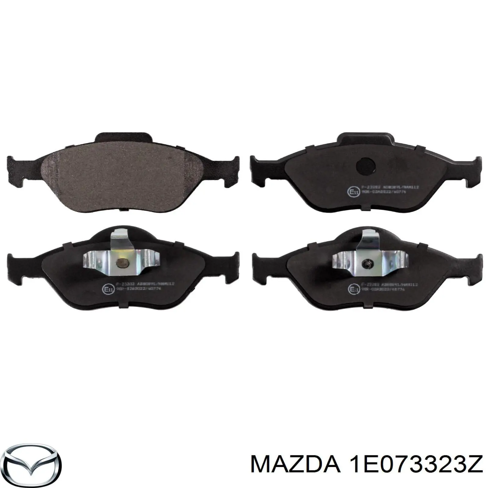 Передние тормозные колодки 1E073323Z Mazda