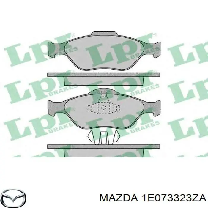 Купить 1E073323ZA Mazda Колодки тормозные