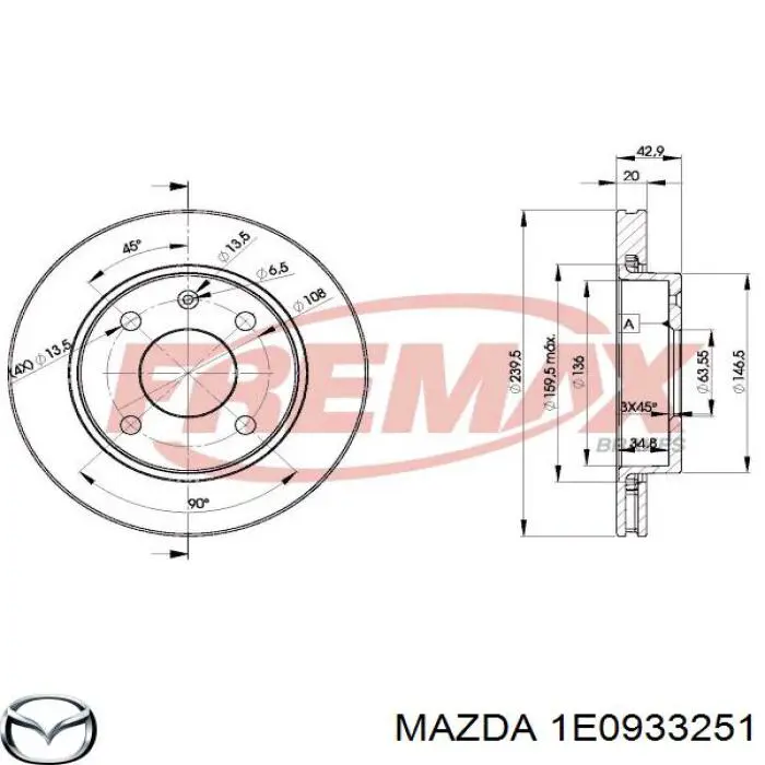 1E0933251 Mazda