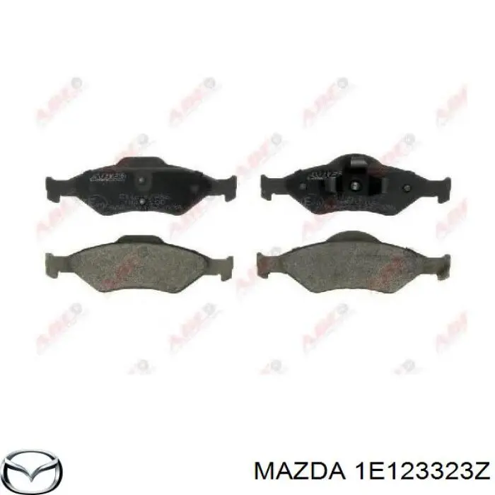 1E123323Z Mazda колодки тормозные передние дисковые