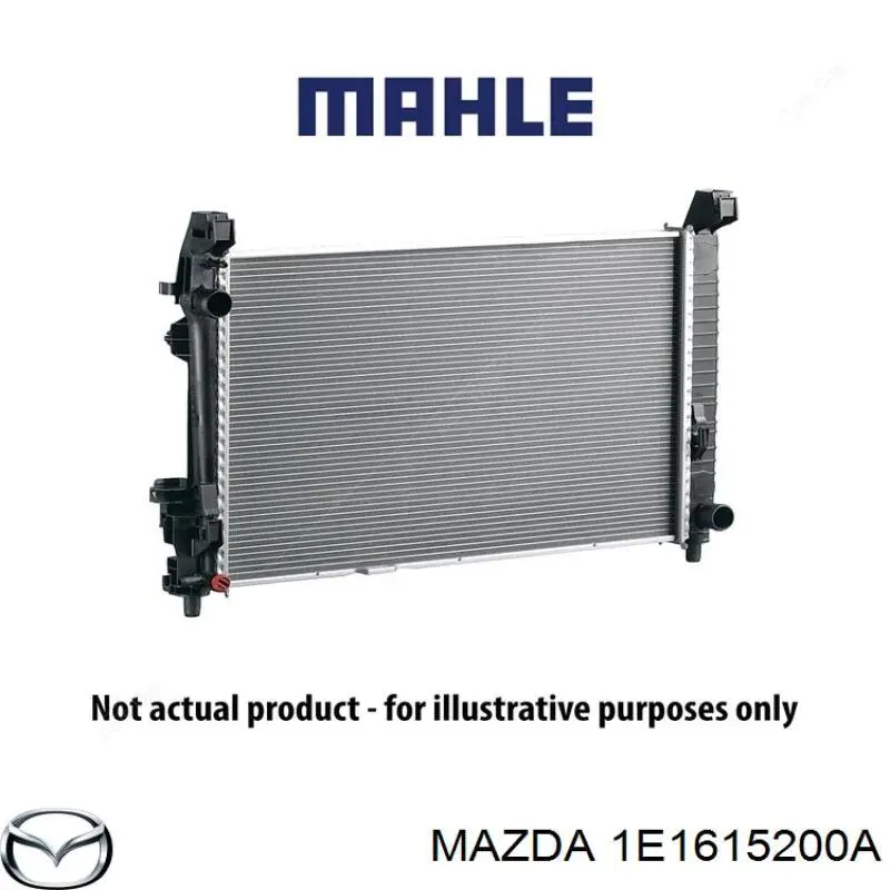 1E1615200A Mazda radiador de esfriamento de motor