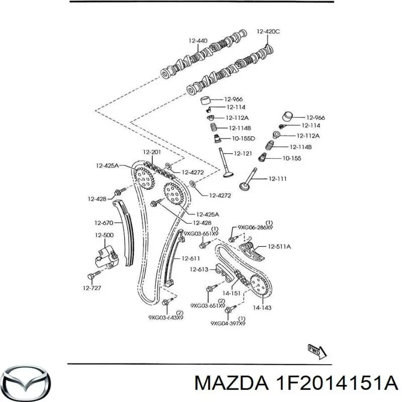  1F2014151A Mazda