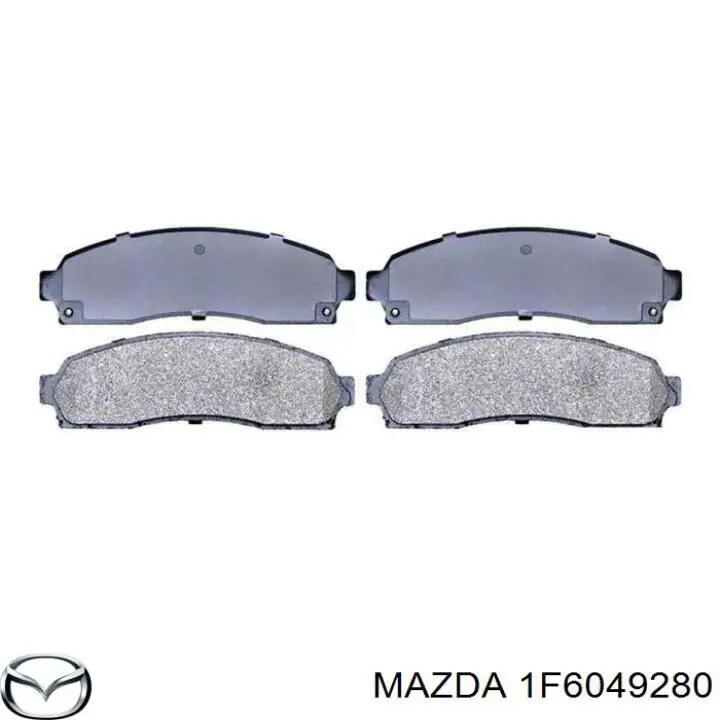 Передние тормозные колодки 1F6049280 Mazda