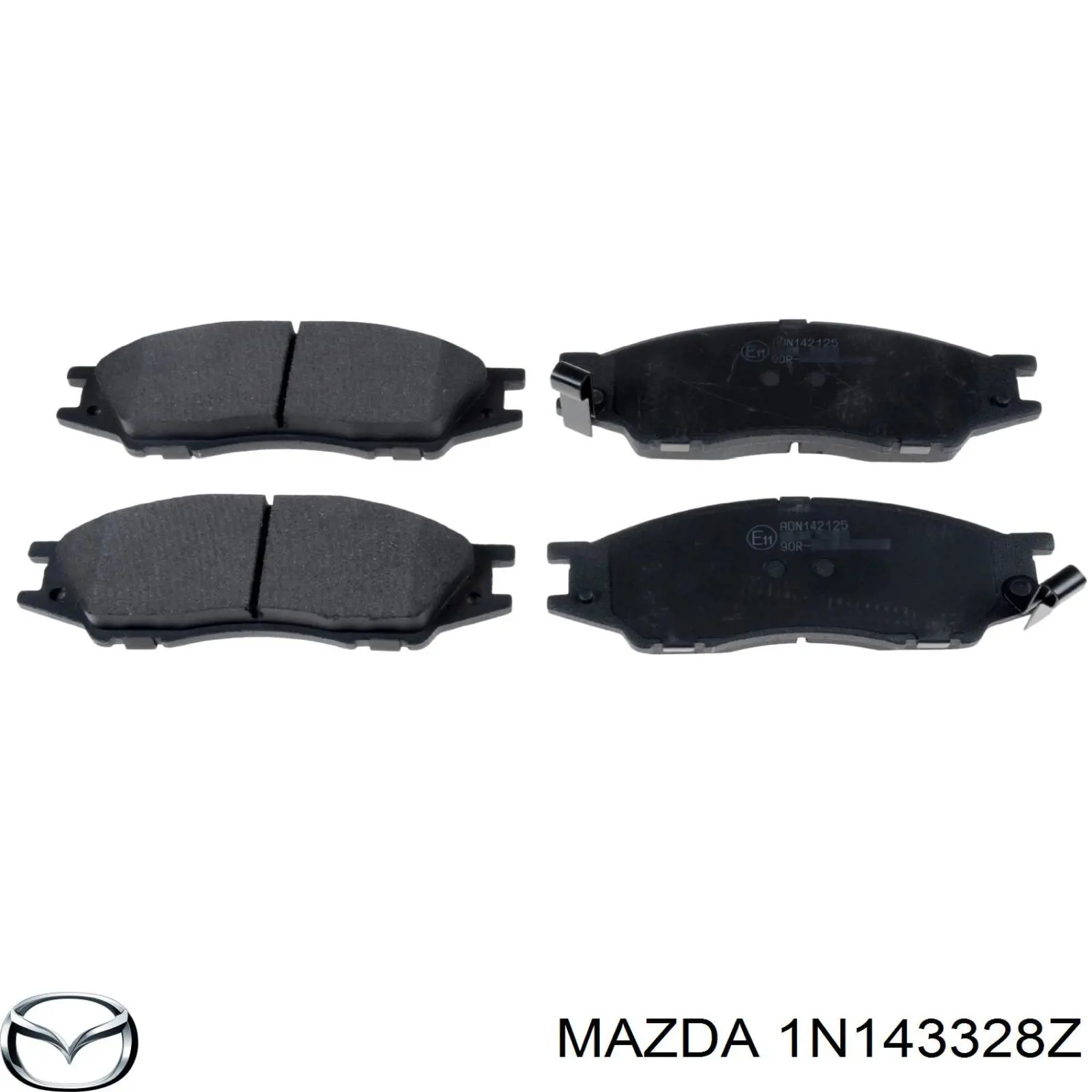 Передние тормозные колодки 1N143328Z Mazda