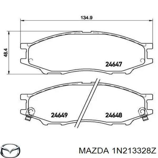 1N213328Z Mazda Колодки передние