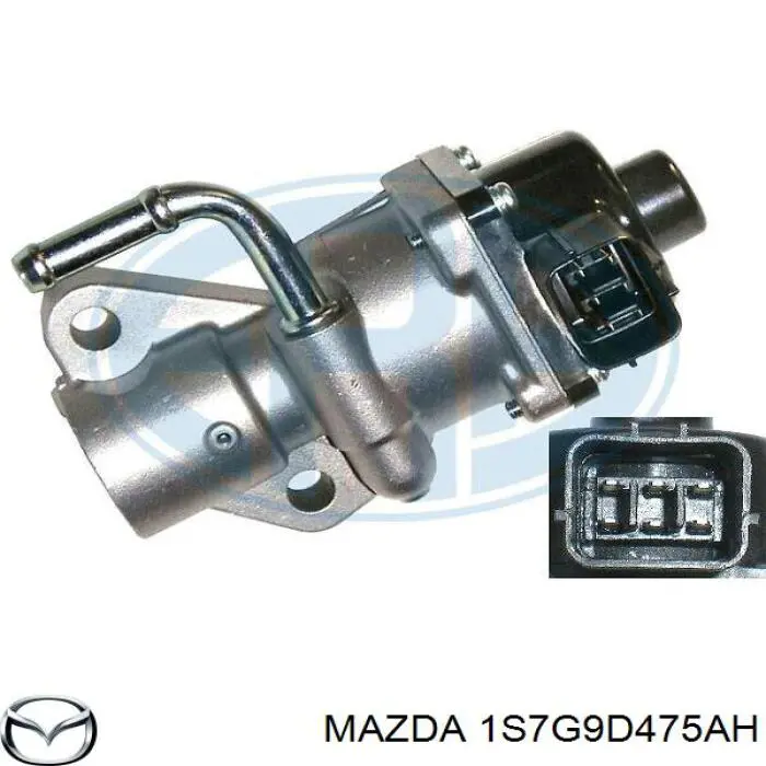1S7G9D475AH Mazda válvula egr de recirculação dos gases