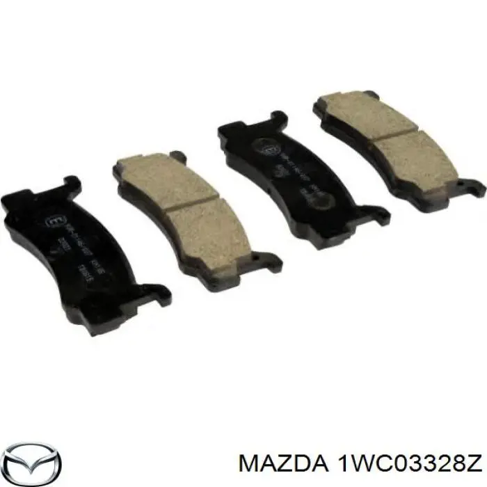 Купить 1WC03328Z Mazda Колодки тормозные